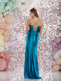 Afia by Tiffanys satin corset prom dress 4 colours