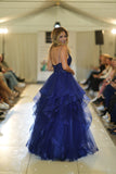 Aksana  by Tiffany’s tulle layered prom dress ballgown 4 colours latte, navy, dark green, baby blue, royal