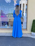 Kevan Jon Betty B skater flare dress in sapphire
