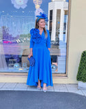Kevan Jon Betty B skater flare dress in sapphire