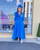 Kevan Jon Betty B skater flare dress in sapphire