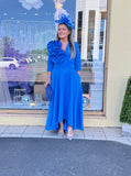 Kevan Jon Betty B skater flare dress in sapphire