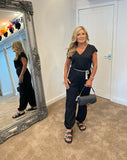 Tilly tie waist relaxed fit jumpsuit - 4 colours