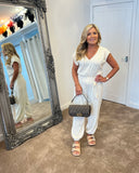 Tilly tie waist relaxed fit jumpsuit - 4 colours