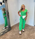 Tilly tie waist relaxed fit jumpsuit - 4 colours