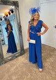 Romi ruffle pleated palazzo jumpsuit - colours