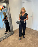 Tilly tie waist relaxed fit jumpsuit - 4 colours
