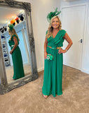 Romi ruffle pleated palazzo jumpsuit - colours