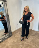 Tilly tie waist relaxed fit jumpsuit - 4 colours