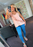 Lulu ruffle frill camisole vest top - 8 colours