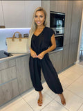 Tyler waist tie relaxed fit jumpsuit - 7 colours