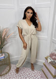 Tyler waist tie relaxed fit jumpsuit - 7 colours