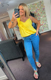 Lulu ruffle frill camisole vest top - 8 colours