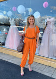 Tyler waist tie relaxed fit jumpsuit - 7 colours