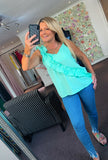 Lulu ruffle frill camisole vest top - 8 colours