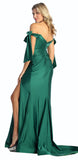 Autumn Bardot soft sheen formal dress prom dress