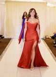 Autumn Bardot soft sheen formal dress prom dress