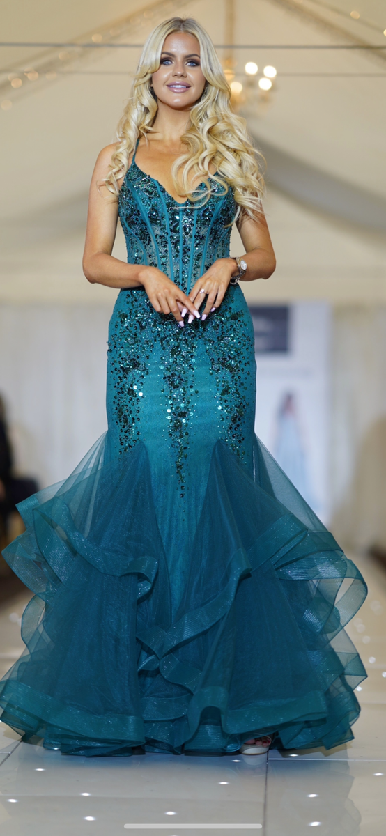 Monica fishtail prom dress by Tiffanys – Deja Elite Boutique