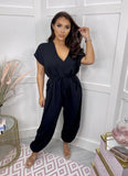 Tyler waist tie relaxed fit jumpsuit - 7 colours