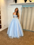 Poppy tulle strapless ballgown prom dress 3 colours