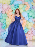 INESSA by Tiffanys satin ballgown prom dress