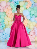 INESSA by Tiffanys satin ballgown prom dress