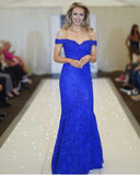 Tiffanys Angela royal blue fishtail lace prom dress Size 4 fits 6 - ONE OFF- ON SALE