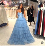 NC1045 layered tulle prom dress ballgown by Nicoletta Australia