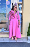 Kevan Jon Betty B skater flare dress fondant pink