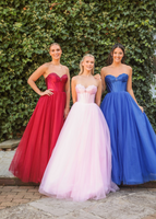 Ella corset tulle Ballgown pink, red, royal