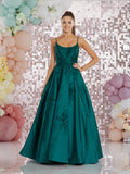 Nevada  by Tiffany’s taffeda prom dress ballgown 2 colours red, green