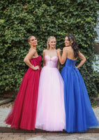 Ella corset tulle Ballgown pink, red, royal