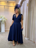 Kevan Jon Serena skater fit and flare dress in navy