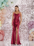 Afia by Tiffanys satin corset prom dress 4 colours