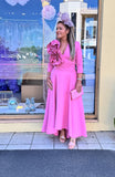 Kevan Jon Betty B skater flare dress fondant pink