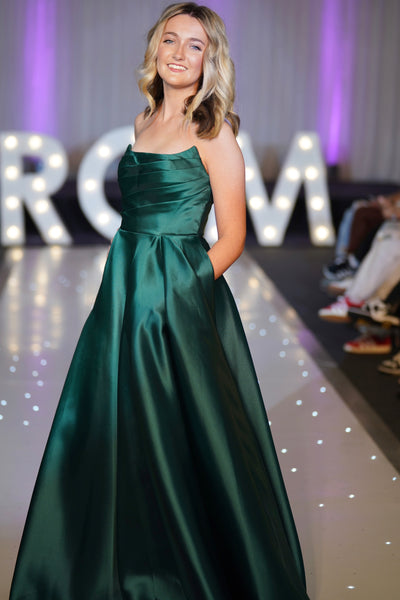 Paloma satin ballgown prom dress sage green, yellow, hunter green, bla Deja Elite Boutique Paloma satin ballgown prom dress sage green, yellow, hunter green, bla Deja Elite Boutique
