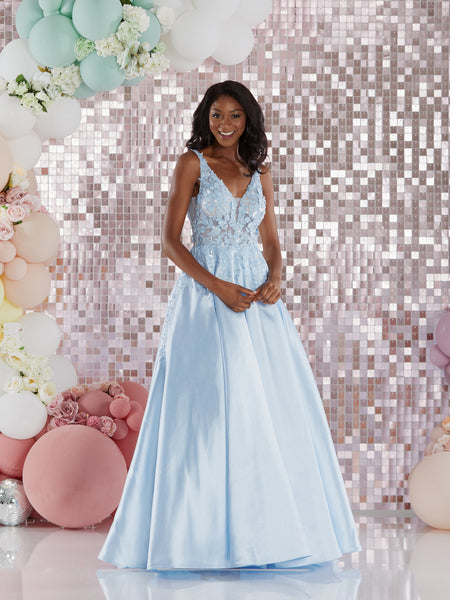 Calista by Tiffany's taffeda satin prom dress ballgown 2 colours red, Deja Elite Boutique Calista by Tiffany's taffeda satin prom dress ballgown 2 colours red, Deja Elite Boutique