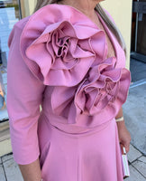 Kevan Jon Betty B skater flare dress fondant pink