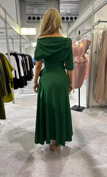 Lexi Bardot on off shoulder dip hemline midi skater dress Forrest gree Deja Elite Boutique Lexi Bardot on off shoulder dip hemline midi skater dress Forrest gree Deja Elite Boutique