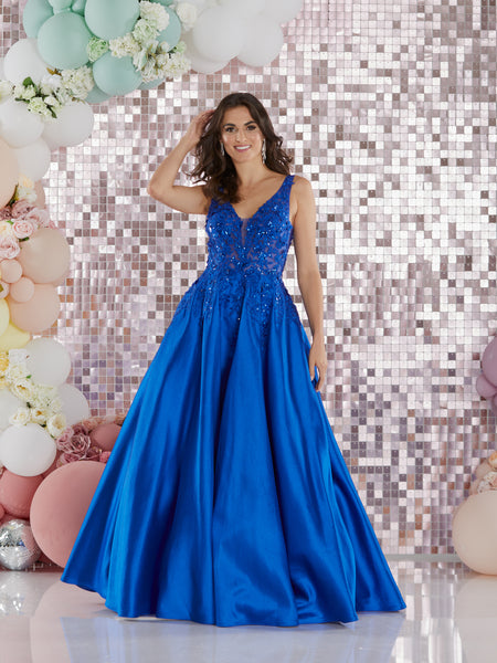 Calista by Tiffany's taffeda satin prom dress ballgown 2 colours red, Deja Elite Boutique Calista by Tiffany's taffeda satin prom dress ballgown 2 colours red, Deja Elite Boutique
