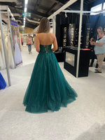 Brittany green full ballgown prom dress