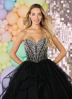 Yana tulle layered Ballgown prom dress by Tiffanys baby pink, baby blue, black