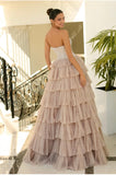 NC1045 layered tulle prom dress ballgown by Nicoletta Australia