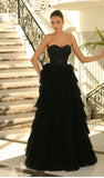 NC1045 layered tulle prom dress ballgown by Nicoletta Australia