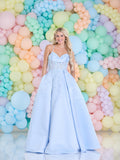 INESSA by Tiffanys satin ballgown prom dress