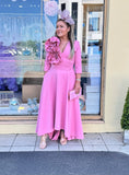 Kevan Jon Betty B skater flare dress fondant pink