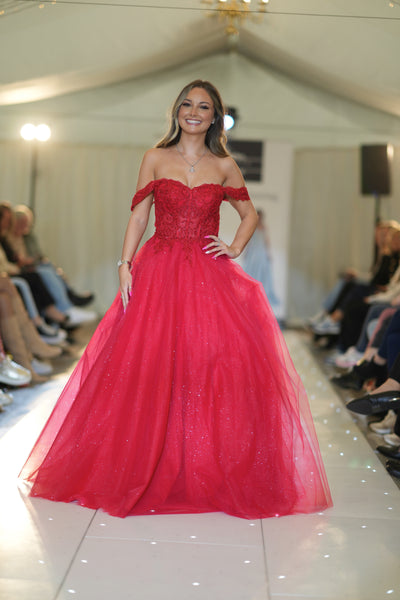 Bambi tulle bardot ballgown prom dress colours – Deja Elite Boutique