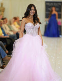Yana tulle layered Ballgown prom dress by Tiffanys baby pink, baby blue, black