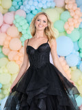 Cassia layered tulle prom dress ballgown by Tiffanys Prom