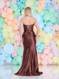 Golden Prom two piece prom dress by Tiffanys chocolate, black, champagne